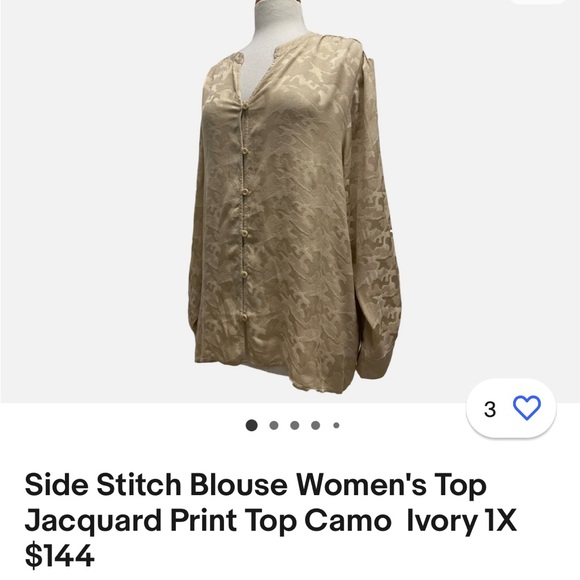 Side Stitch blouse - Picture 1 of 2